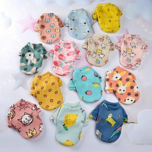 Cute Pet Dogs Clothes Warm Cartoon Pet Clothing T-shirt Ropa Para Mascotas Fashion Dog Clothes