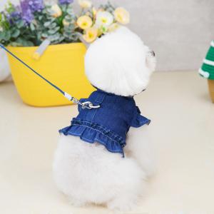 Pet Clothes Dog Soft Cotton Denim Vest Comfortable Breathable Dog Clothes