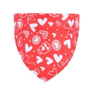 Pet Neck Accessories Bandanas Medium Large Dog Valentine's Day Dog Bibs Bandanas