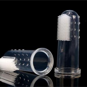 Pet grooming tool cat dog cleaning teeth brush pet finger tooth brush for dogs