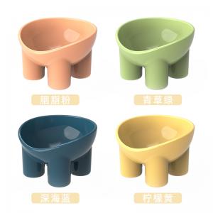 Factory Price Plastic Raised Neck Protected Cat Dog Water Food Feeding High Pet Bowl Custom Pet Bowl Elevated Pet Bowls